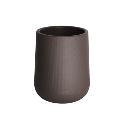 PLASTIC POT NELLA 35 cm. (Brown)